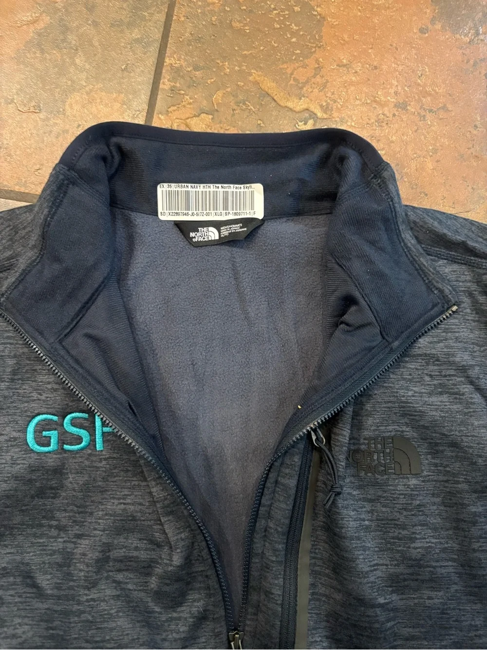 🔴The North Face Men's Heathered Charcoal Full-Zip Jacket